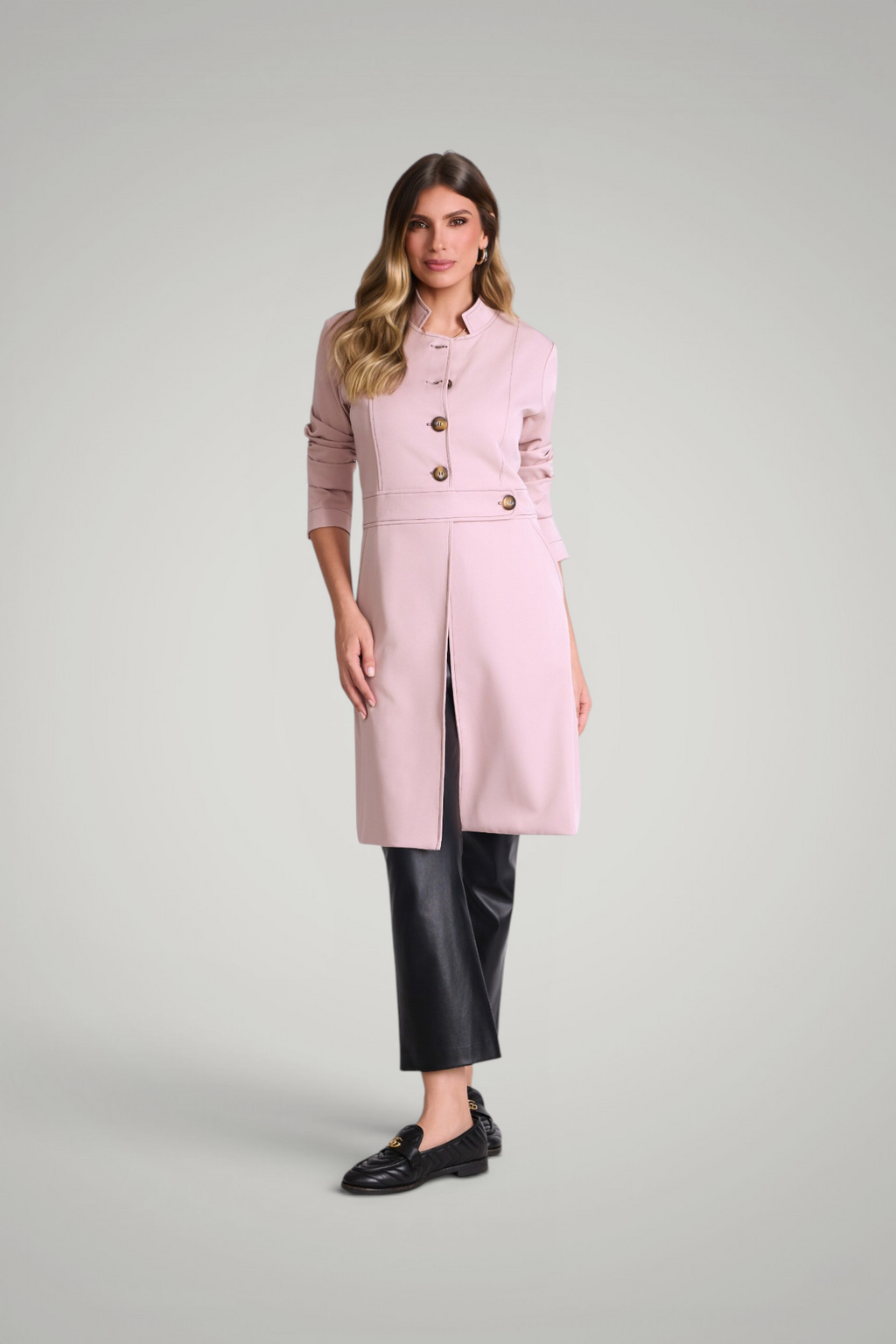Jaleco Paola I Rosa + Café